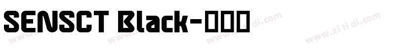 SENSCT Black字体转换 SENSCT Black字体转换